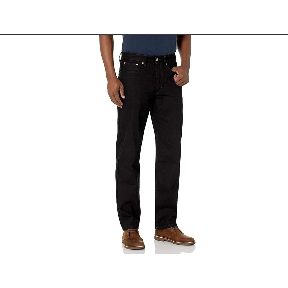 Levi’s Mens 550 Relaxed Fit 100% Cotton Jeans Black Size 40x30 - New